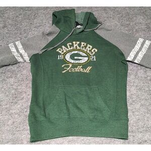 NFL Green Bay Packers Hoodie Women's Small 1921 Footbal Long Sleeve Green‎ Gold